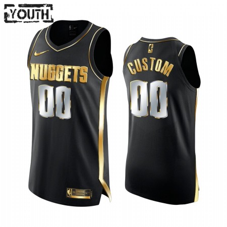 Denver Nuggets Custom 2020-21 Musta Golden Edition Pelipaidat Swingman - Lasten
